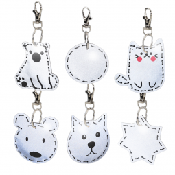 Reflective key chains 2D