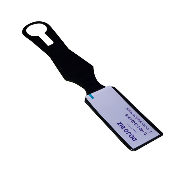 Reflective luggage tag with namecard