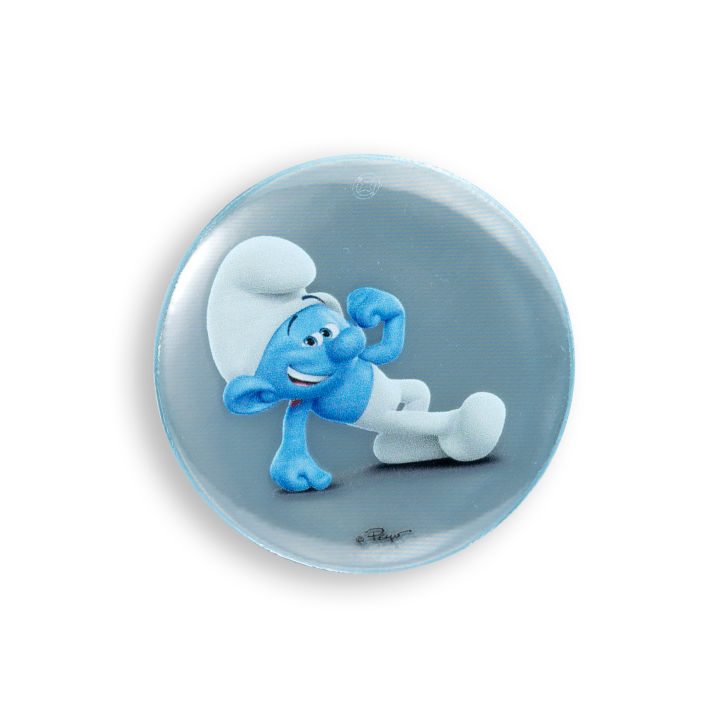 Smurf reflective button