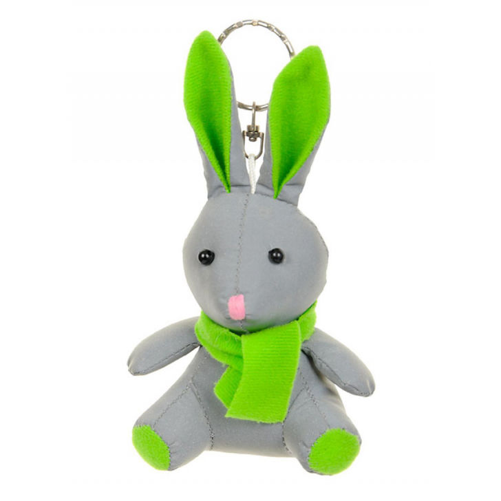 Reflective bunny mascot