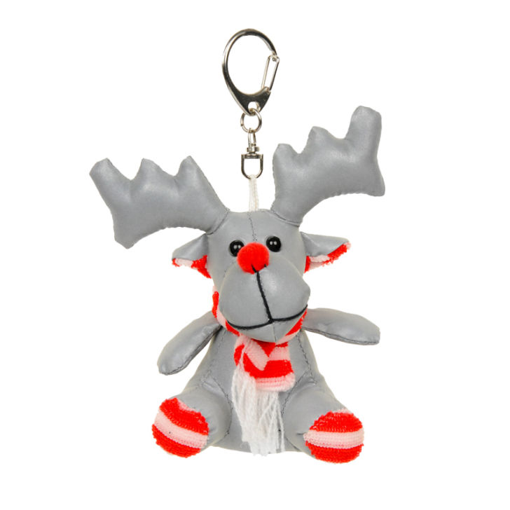Reflective reindeer mascot