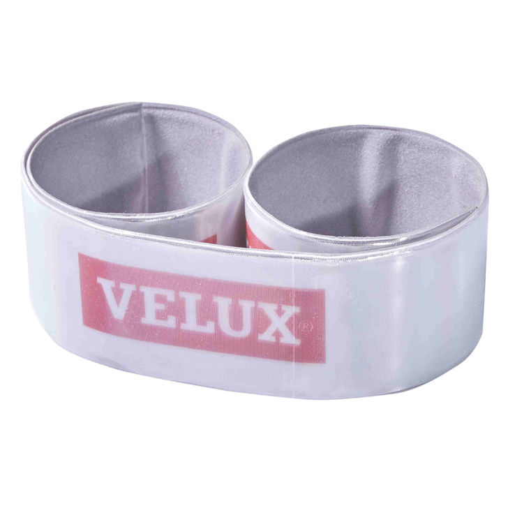 Certified silver reflective slap band