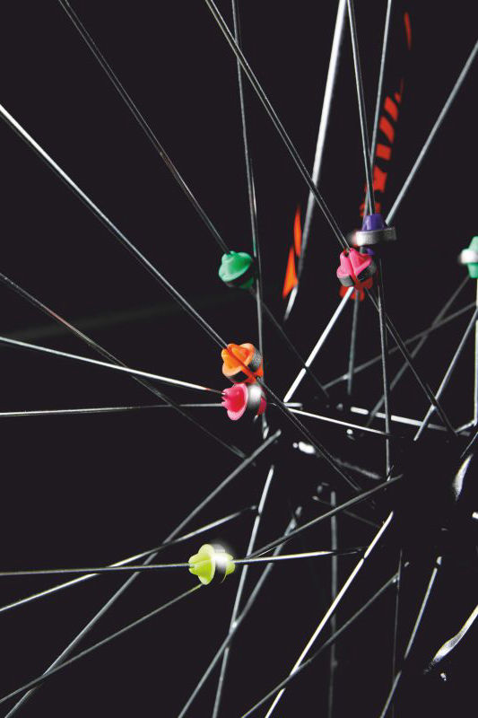 Reflective bicycle beads