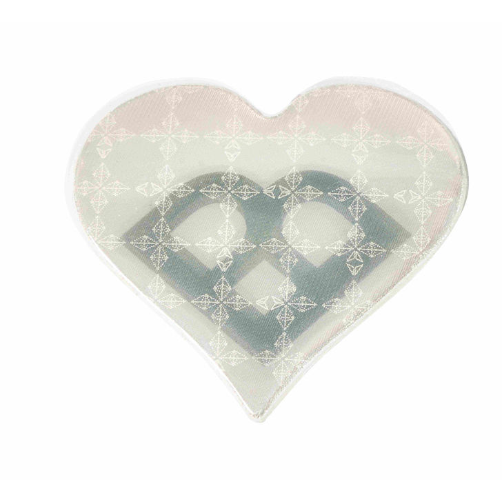 Reflective sticker with heart shape